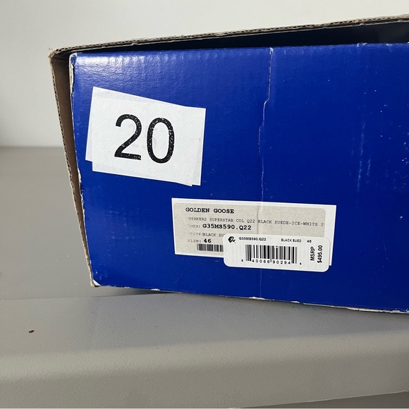 Golden Goose Men’s Superstar Black Ice Low-Top Suede. - Picture 6 of 8